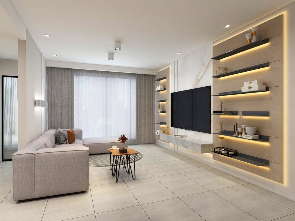 客廳電視背景墻