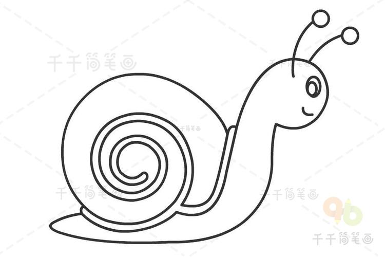 蝸牛簡(jiǎn)筆畫目標(biāo)